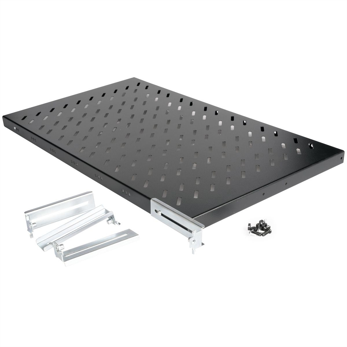 ROLINE 19 Zoll Fachboden 1 HE 770 T 50 kg schwarz, Ansicht 3