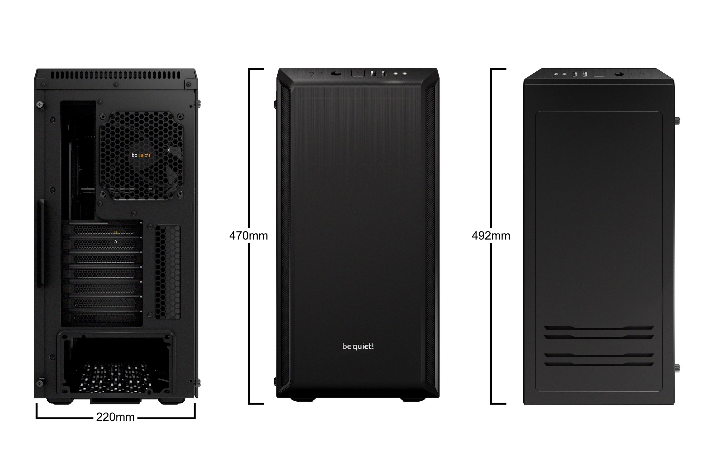 Be Quiet! Pure Base 600 Window - Tower - ATX - ohne Netzteil (ATX / PS/2), Ansicht 4