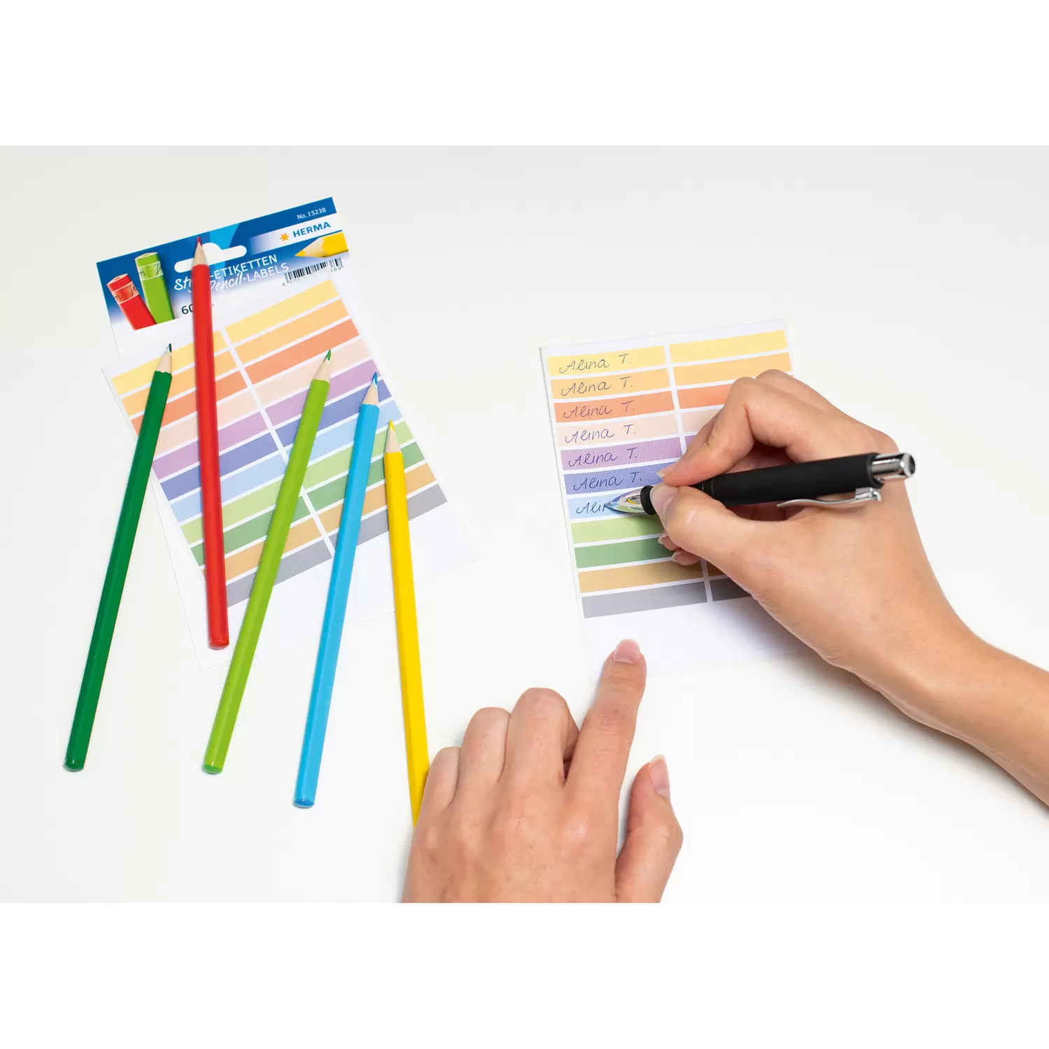 HERMA 15238 - Mehrfarbig - Rechteck - Dauerhaft - Papier - 46 mm - 10 mm, Ansicht 3