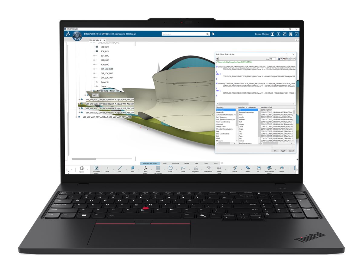 Lenovo ThinkPad P16s Gen 4 21QR - 180°-Scharnierdesign - AMD Ryzen AI 7 PRO 350 - AMD PRO - Win 11 Pro - Radeon 860M - 32 GB RAM - 1 TB SSD TCG Opal Encryption 2 NVMe Performance - 40.6 cm (16)