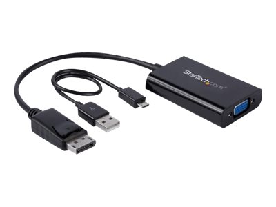 StarTech.com StarTech DisplayPort to VGA Adapter with Audio - 1920x1200 - DP to VGA Converter for Your VGA Monitor or Display (DP2VGAA)