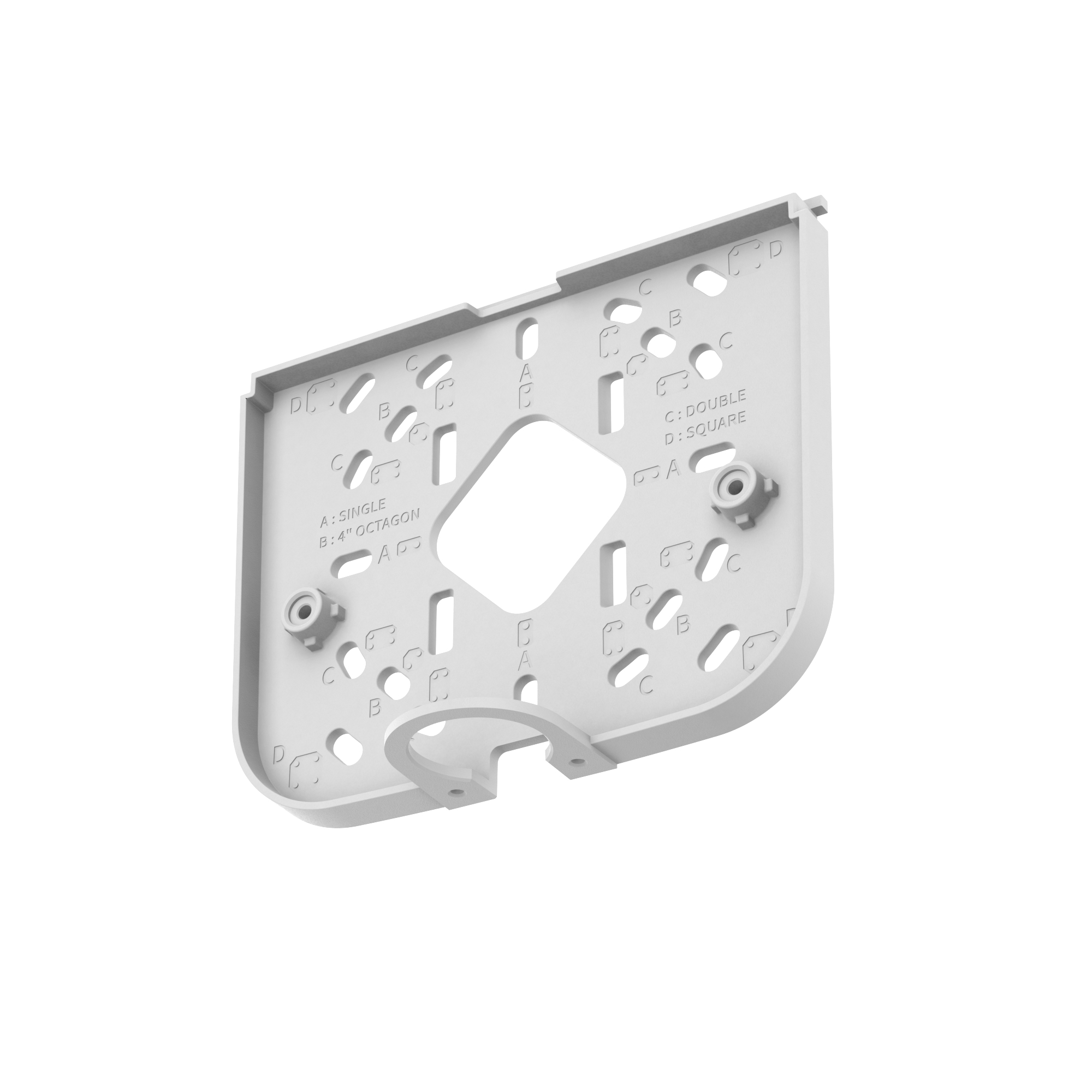 Hanwha Techwin Hanwha SBP-140WMW - Montage - Draußen - Weiß - Hanwha - QNV-C8083R/9083R - Aluminium - Polycarbonat (PC), Ansicht 4