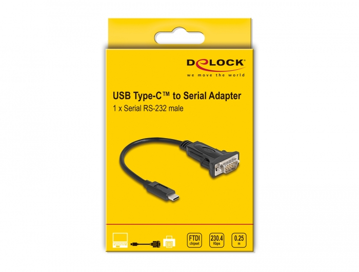 Delock Serieller Adapter - USB-C 3.1 Gen 1 / Thunderbolt 3, Ansicht 3