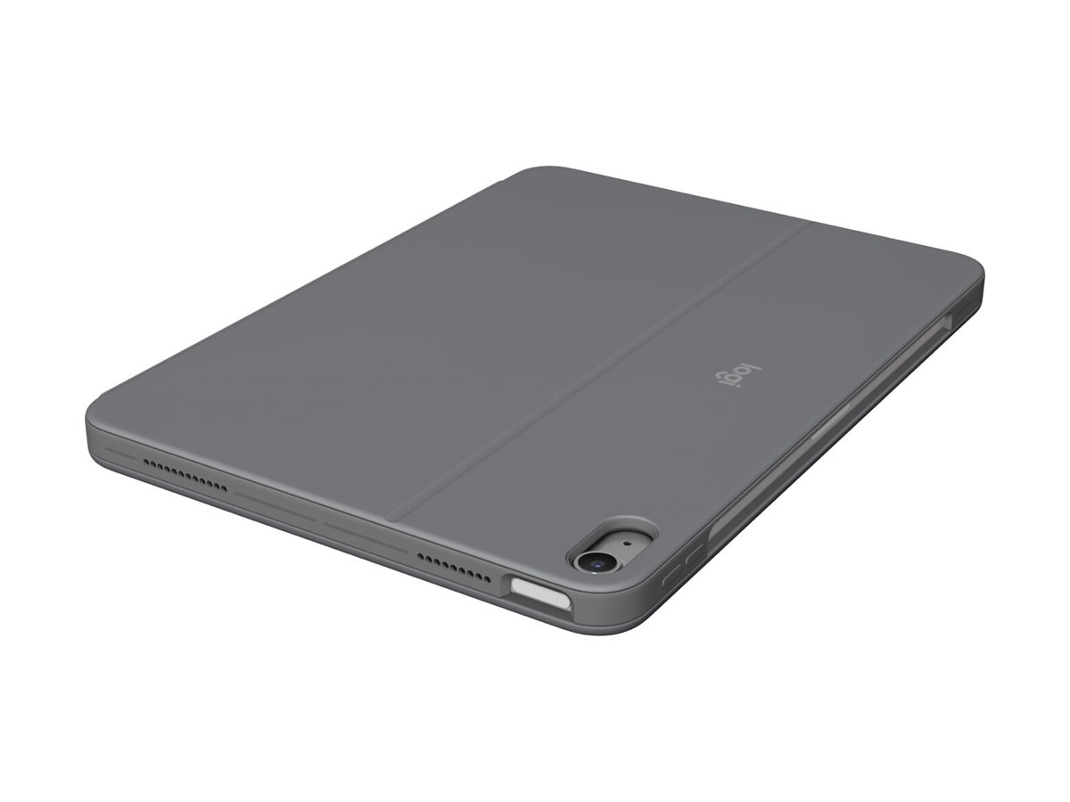 Logitech Combo Touch - Tastatur und Foliohülle - mit Trackpad - hintergrundbeleuchtet - Apple Smart connector - QWERTY - Italienisch - Oxford Gray - für Apple 13-inch iPad Air (M2)