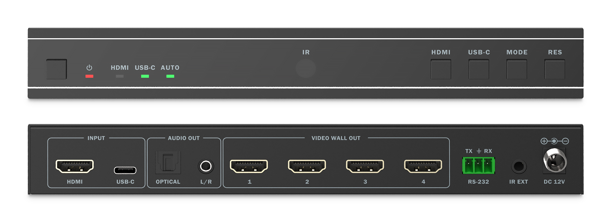 DIGITUS Video Wall Controller, 4 Displays, 4K/30Hz, Ansicht 3