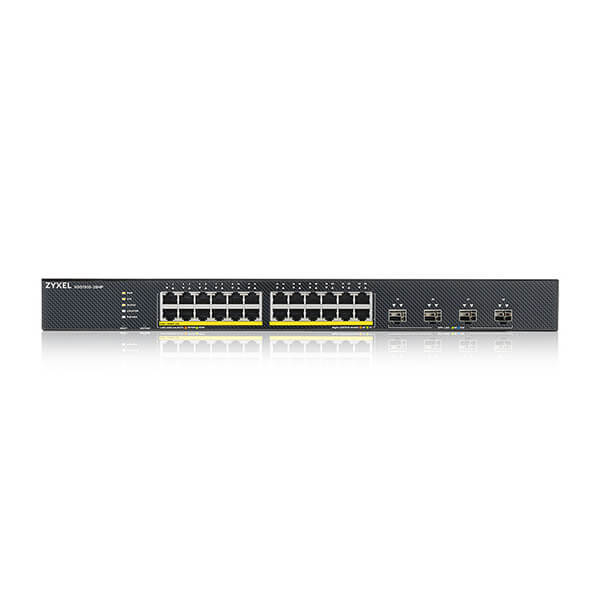 ZyXEL XGS1935-28HP 28 Port Smart Managed PoE Switch 24x Gigabit and 4x 10G SFP+ hybrid, Ansicht 3
