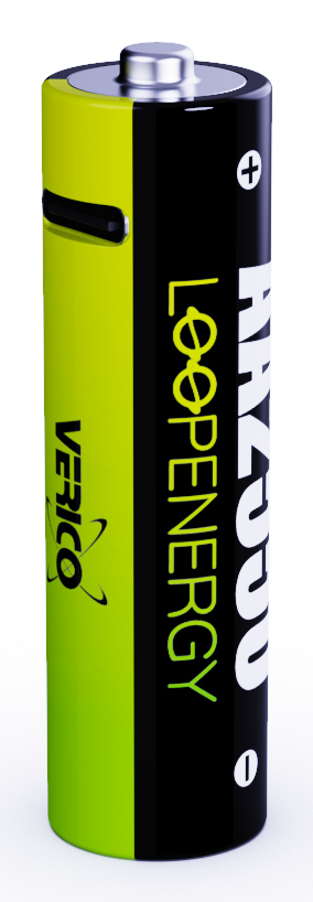 Verico LoopEnergy Li-Ion Akku AA2550 USB-C 4er Pack retail - Akku - Mignon (AA), Ansicht 3