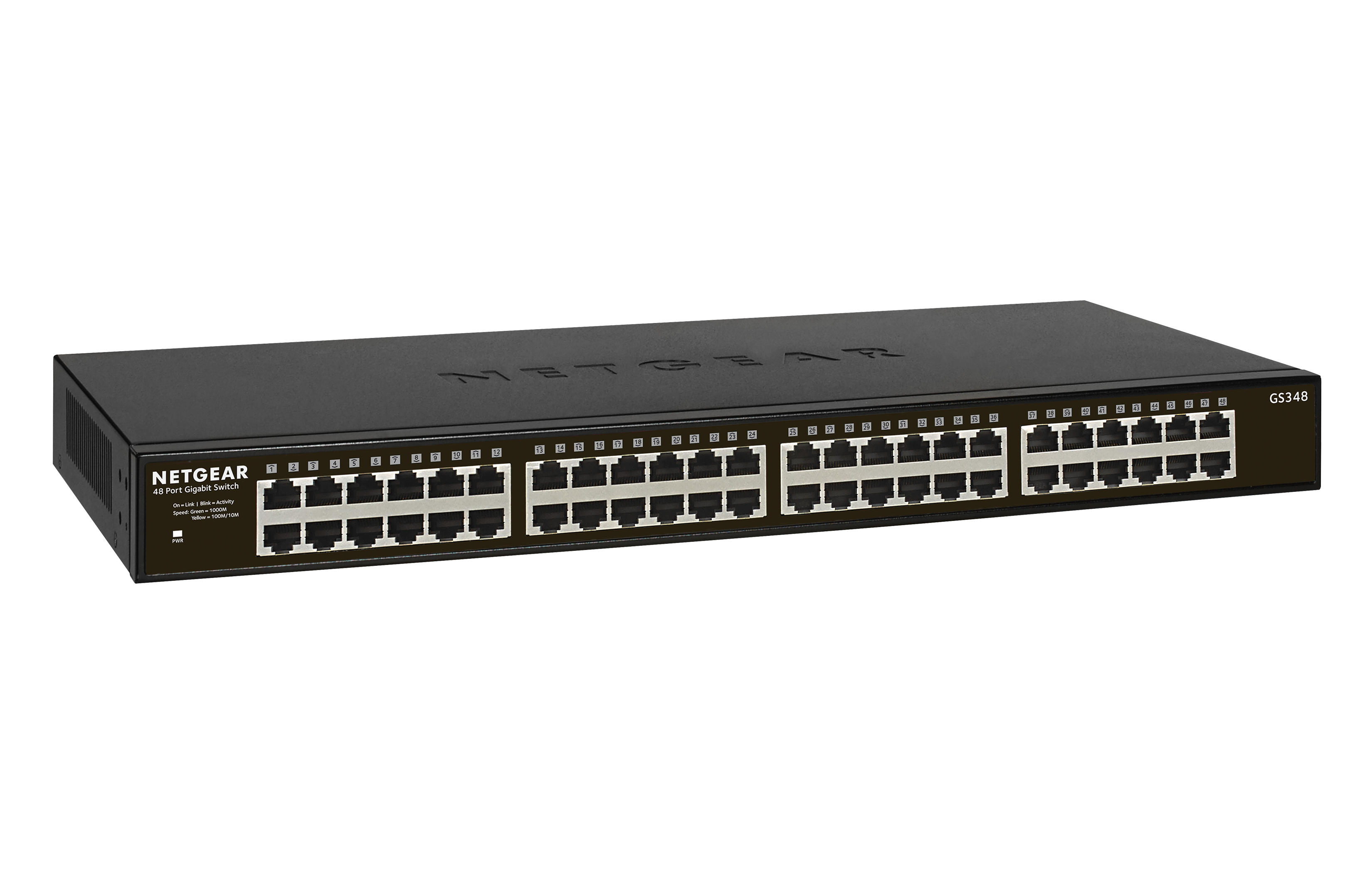 Netgear SOHO GS348 - Switch - unmanaged - 48 x 10/100/1000, Ansicht 2