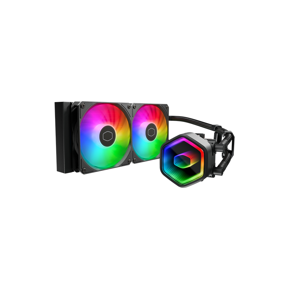 Cooler Master MasterLiquid 240 Core II - Prozessor-Flüssigkeitskühlsystem - Kühlergröße: 360 mm - Schwarz, Ansicht 2