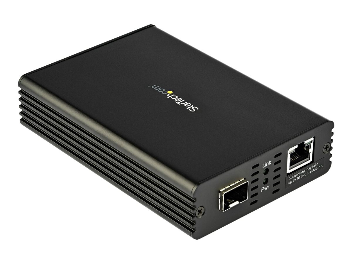 StarTech.com 10 Gb LWL  Glasfaser Medienkonverter mit offenem SFP+ Steckplatz