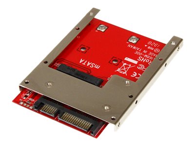 StarTech.com mSATA SSD auf 2,5 Zoll SATA Adapter / Konverter - mSATA auf 22-Pin SATA 6,4cm HDD Adapter - Speicher-Controller - 1 Sender/Kanal - SATA 6Gb/s - SATA 6Gb/s