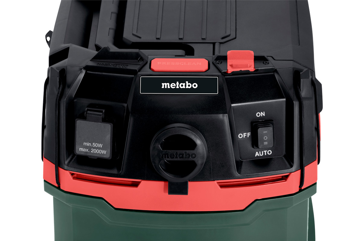 Metabo ASA 20 L PC - 1200 W - Zylinder-Vakuum - Trocken&Nass - 20 l - 78 dB - Schwarz - Grün - Rot, Ansicht 2