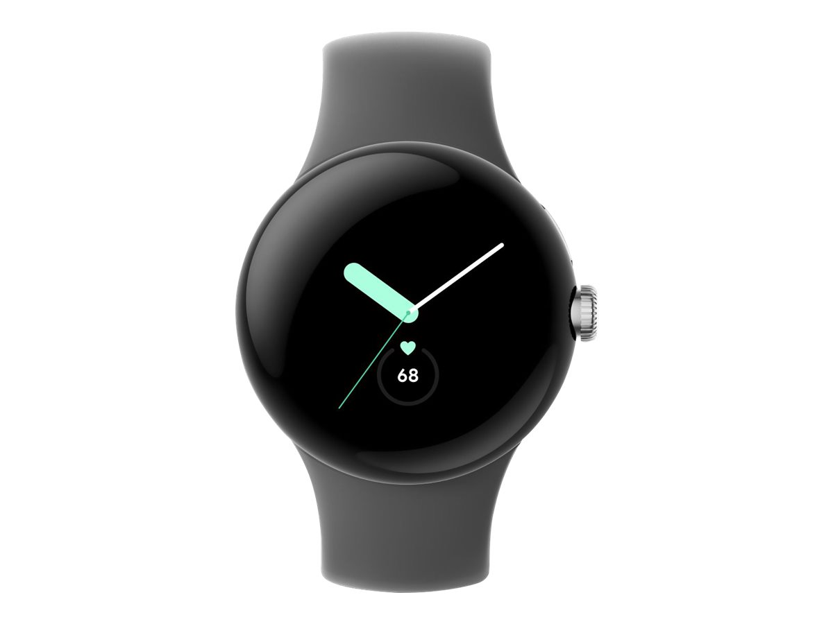 Google Pixel Watch - Silber poliert - intelligente Uhr mit Band, Ansicht 5
