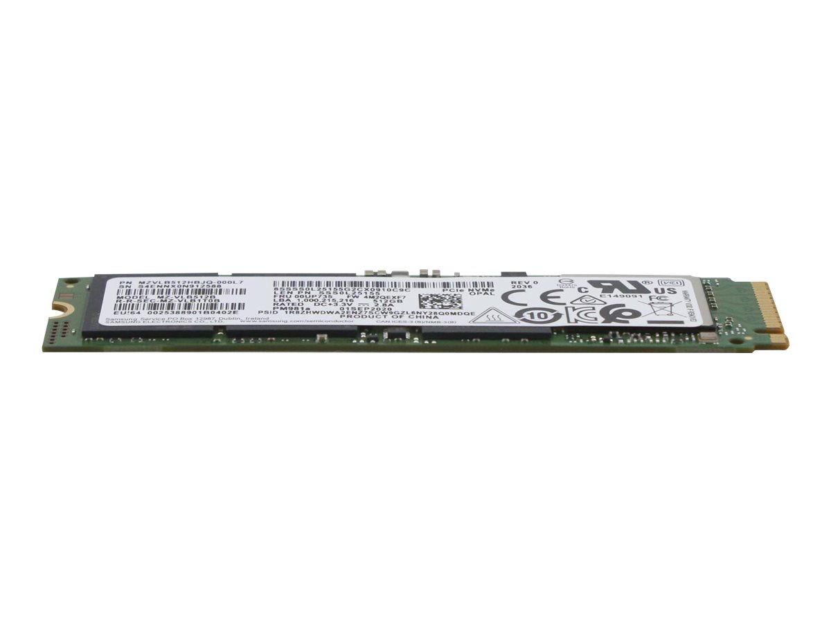 Lenovo Samsung - SSD - verschlüsselt - 512 GB - intern - M.2 2280 - PCIe 3.0 x4 (NVMe), Ansicht 5