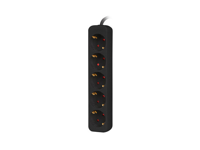 Lanberg PS0-05F-0300-BK - 3 m - Drinnen - Typ F - Type F (CEE 7/4) - IP20 - Schwarz, Ansicht 3