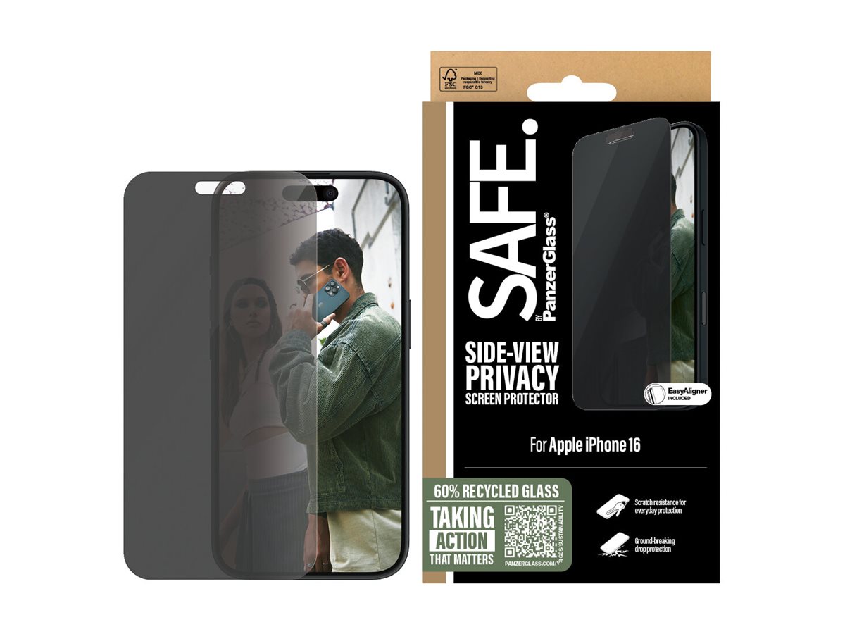 PanzerGlass SAFE. by Privacy Displayschutz iPhone 16 UWF, Ansicht 3