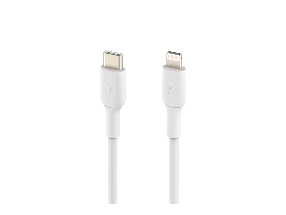 Belkin BOOST CHARGE - Lightning-Kabel - 24 pin USB-C männlich zu Lightning männlich - 1 m - weiß, Ansicht 3