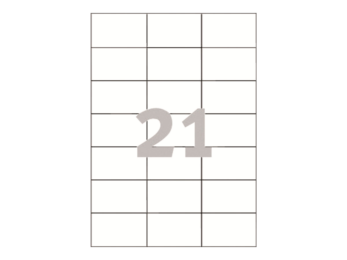Avery Zweckform Avery - Weiß - 42.3 x 70 mm 2100 Etikett(en) (100 Bogen x 21), Ansicht 3