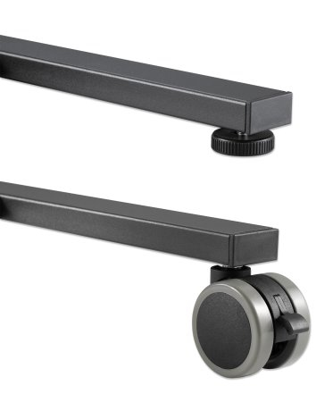 IC Intracom Manhattan - Wagen - platzsparend - für Flachbildschirm - compact, height-adjustable - Kunststoff, Stahl, Ansicht 2