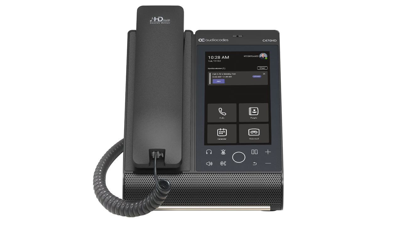 AudioCodes C470HD IP Phone - VoIP-Telefon - mit Bluetooth-Schnittstelle, Ansicht 4