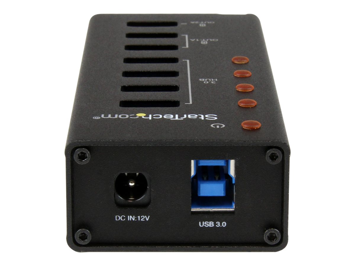 StarTech.com 4 Port USB 3.0 Hub plus 3 Ladeanschlüsse (2x 1A & 1x 2A), Ansicht 4