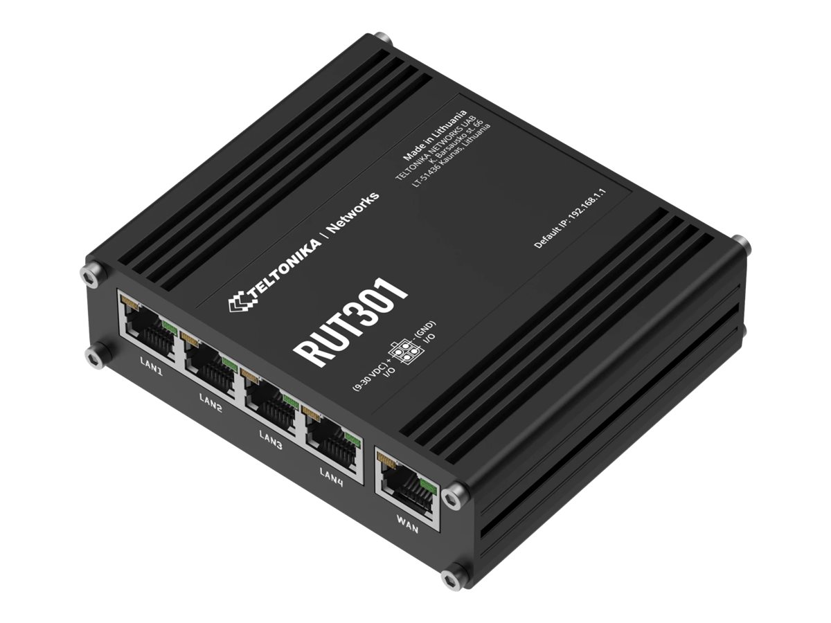 Teltonika RUT301 - Router 4-Port-Switch - an DIN-Schiene montierbar, Ansicht 3