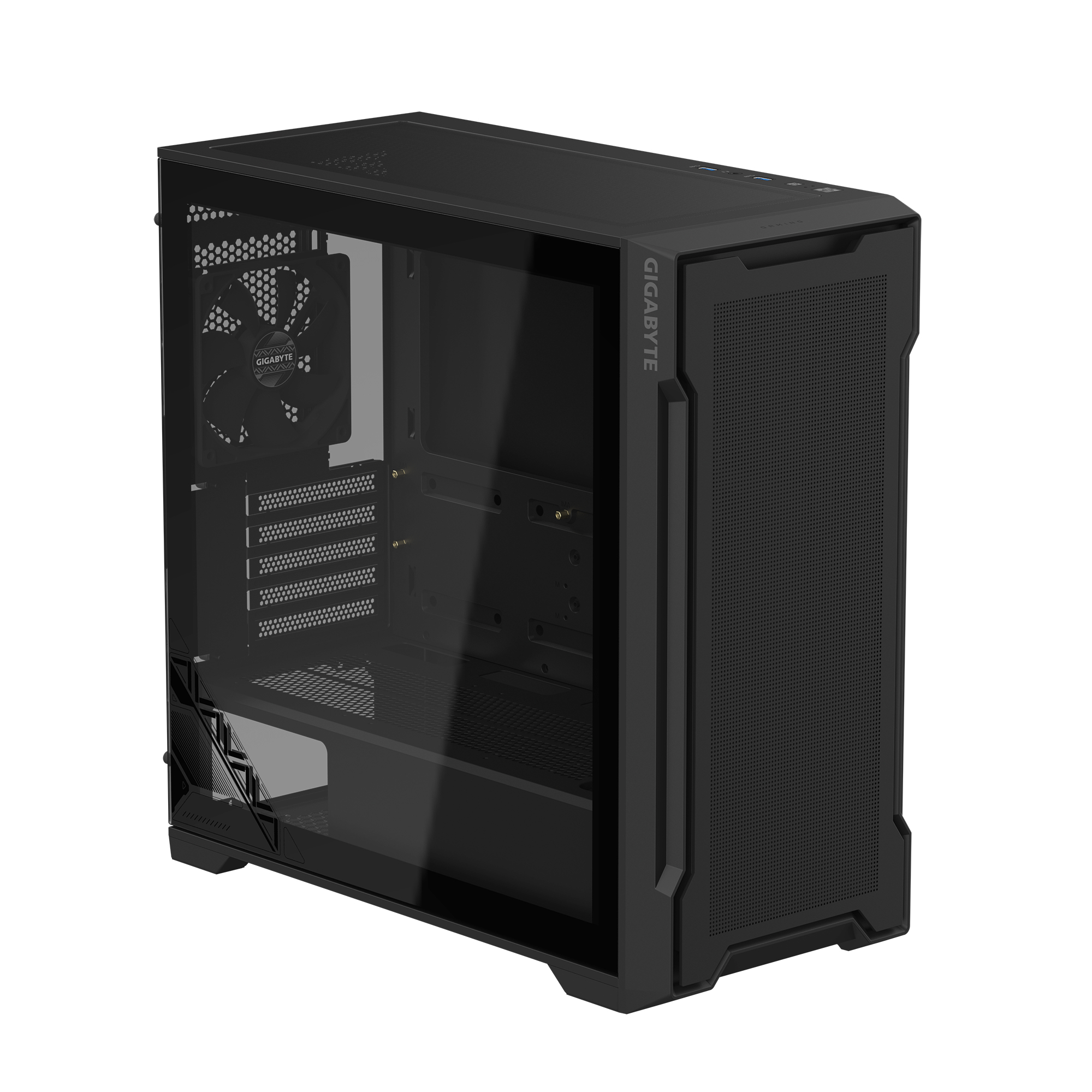Gigabyte C102 Glass - Mid tower - Mini-ITX - Seitenteil mit Fenster (gehärtetes Glas), Ansicht 2