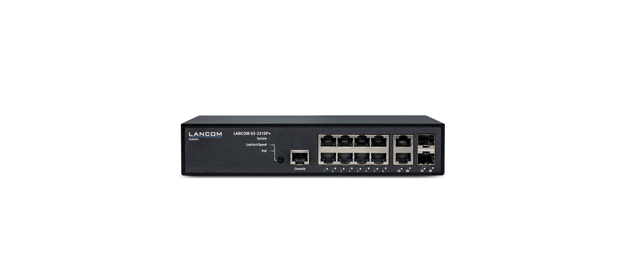 Lancom GS-2310P+, Managed, L2, Gigabit Ethernet (10/100/1000), Power over Ethernet (PoE), Rack-Einbau, 1U