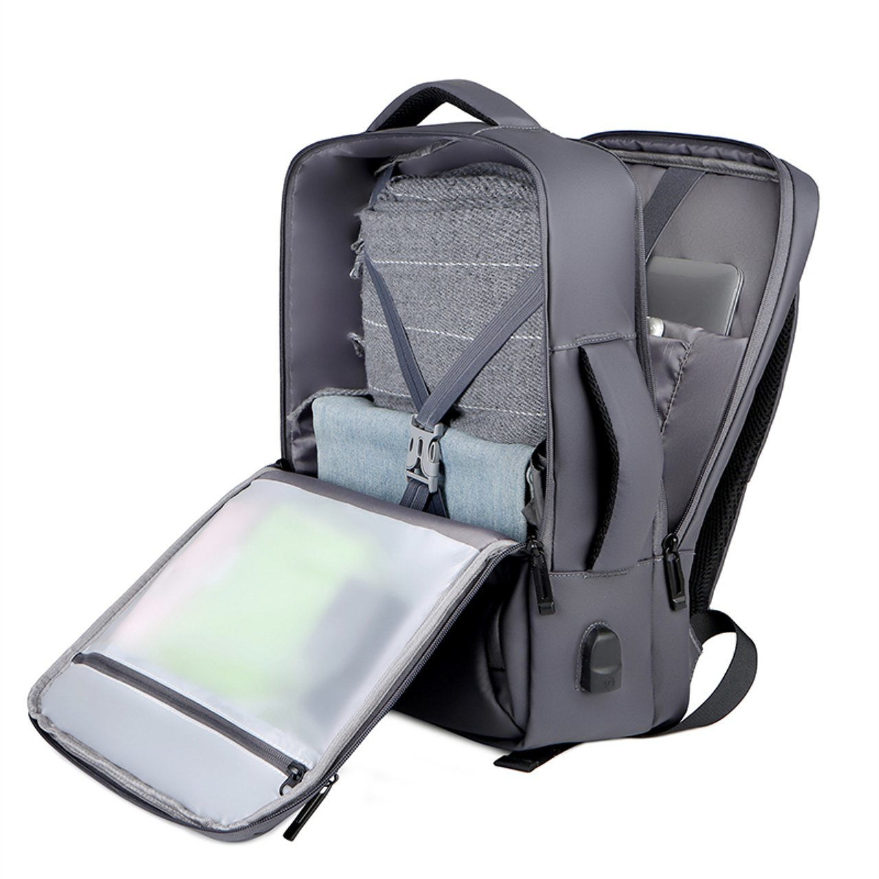 Chill Innovation Chill Voyage 17 ultraleichter PC-Rucksack - Grau - Stadt - Unisex - 43,2 cm (17 Zoll), Ansicht 2
