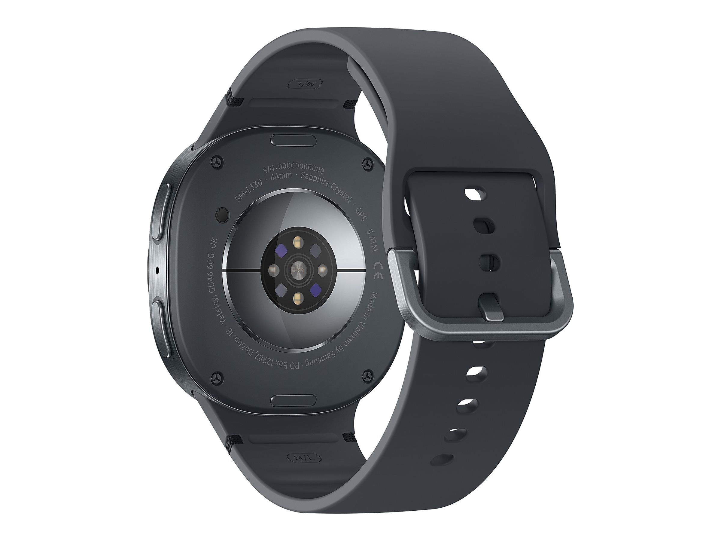 Samsung Galaxy Watch8 - 44 mm - Carbon-Schwarz - intelligente Uhr mit Sportband - Graphit - M/L - Anzeige 3.7 cm (1.47), Ansicht 4