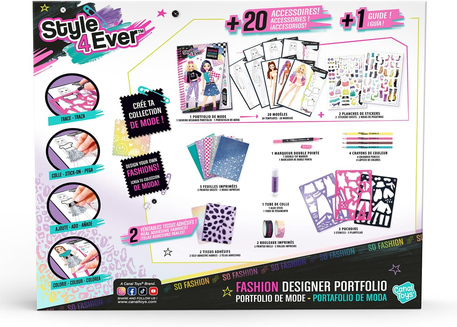 Canal Toys Bastelset Fashion Designer Portfolio, Ansicht 4
