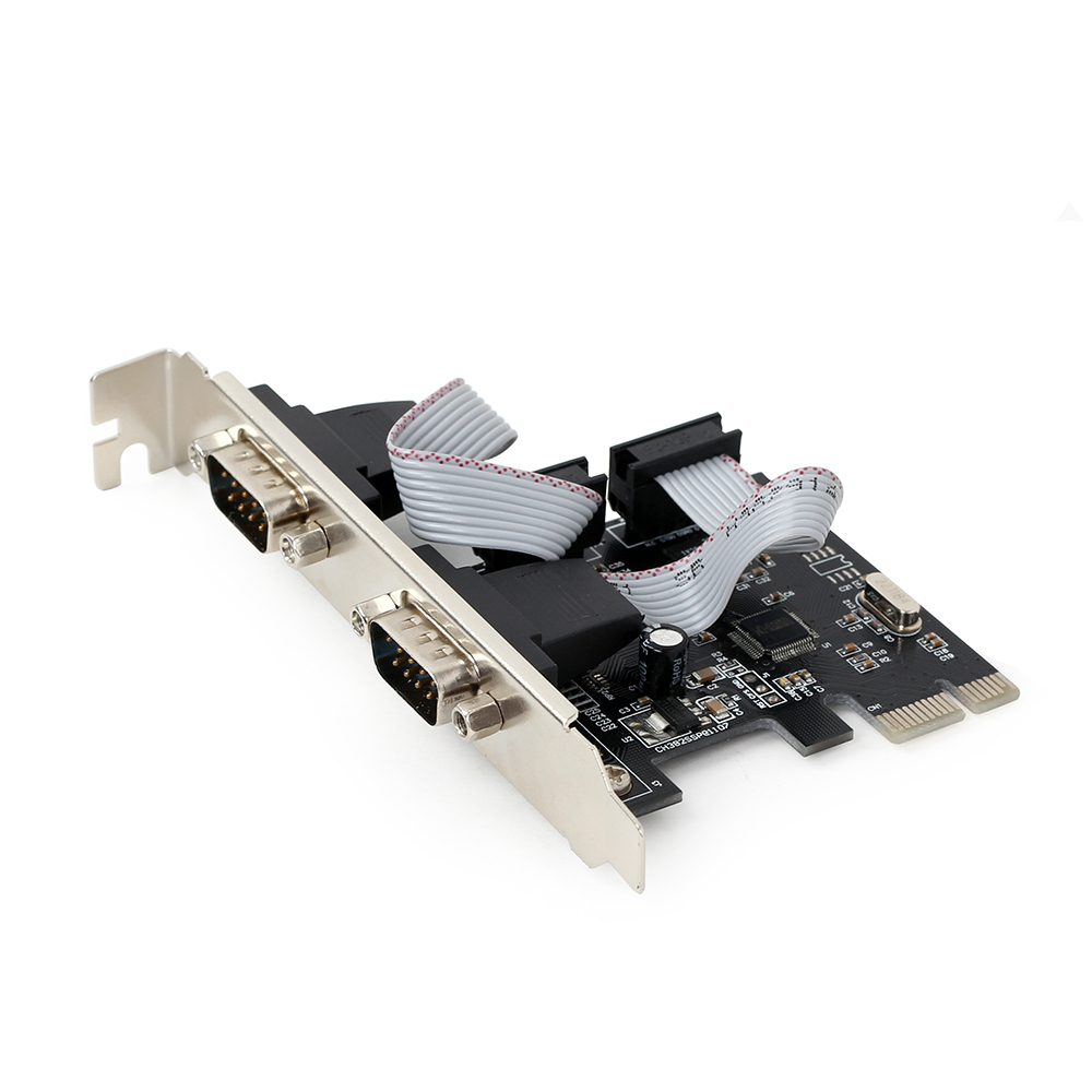 Gembird SPC-22 - PCIe - Seriell - Niedriges Profil - PCIe 1.1 - RS-232 - Schwarz, Ansicht 2
