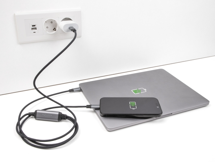 Delock USB-Kabel - 24 pin USB-C (M) zu 24 pin USB-C (M), Ansicht 3