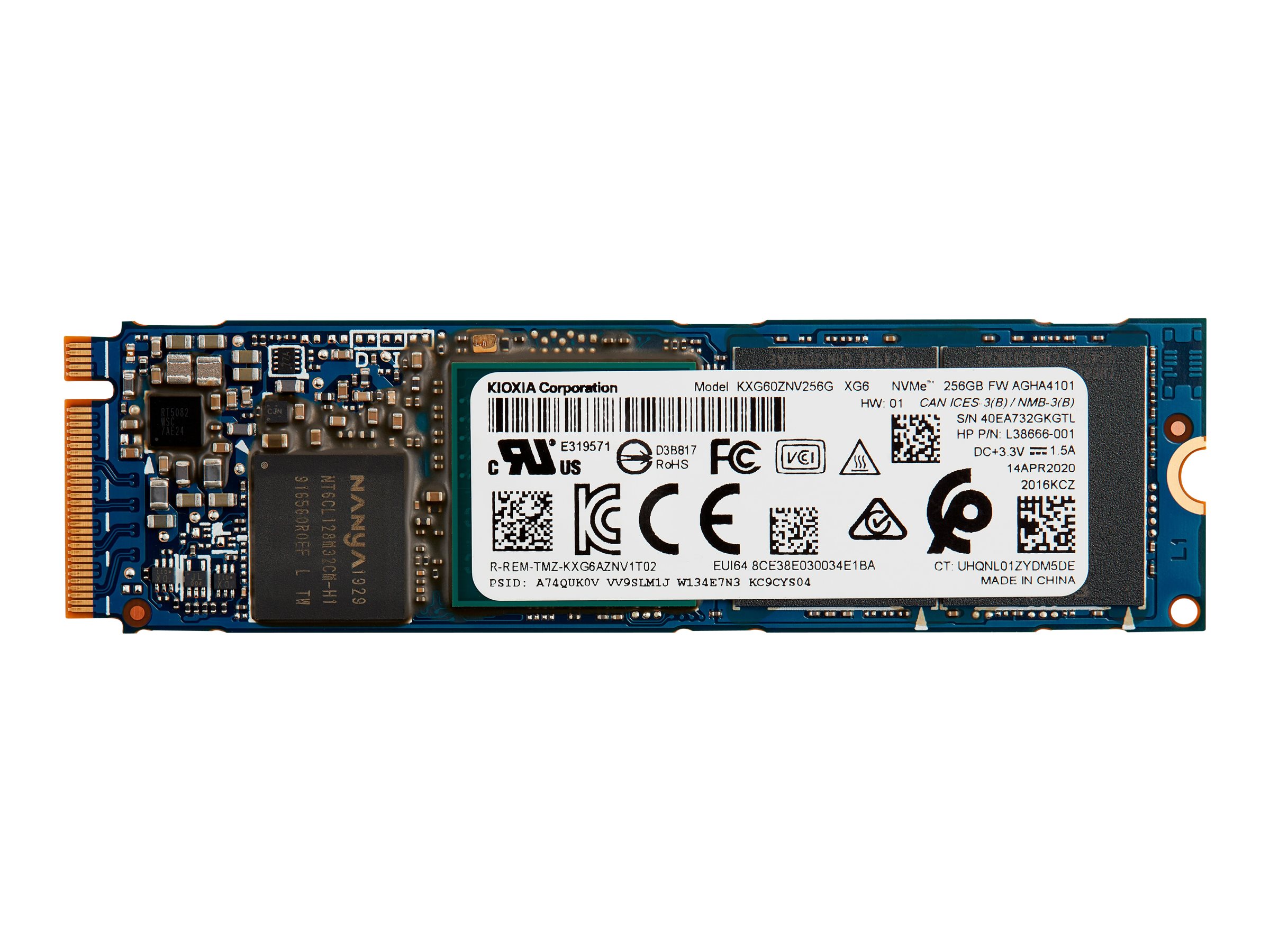 HP HP 256GB PCIE NVME M.2 SSD (1D0H6AA)
