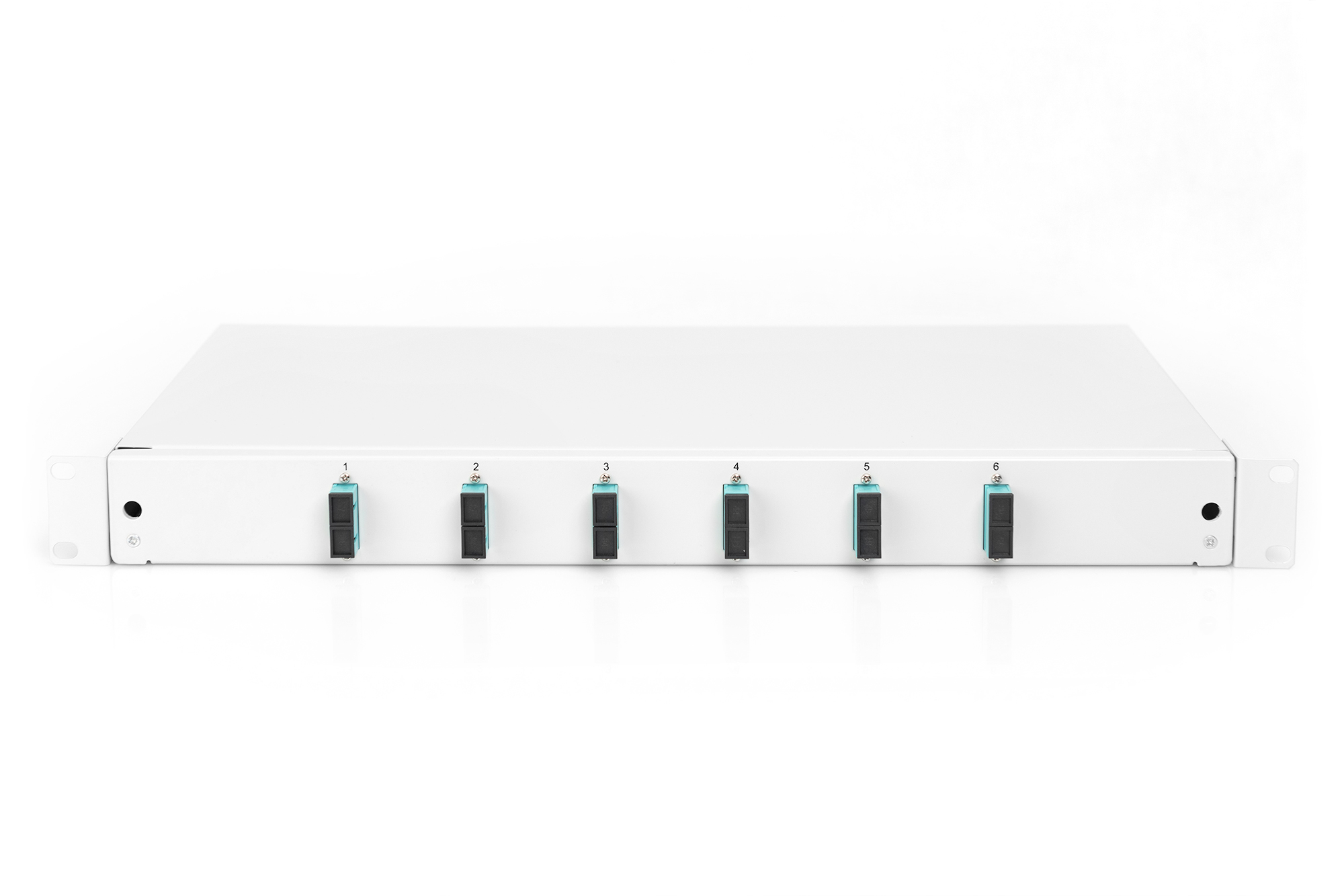 DIGITUS LWL-Spleißbox, 1HE, bestückt, 6x SC DX, OM3, Ansicht 4