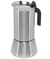 Bialetti Venus - Moka pot - 0,23 l - Schwarz - Edelstahl - Edelstahl - 4 Tassen - Thermoplast