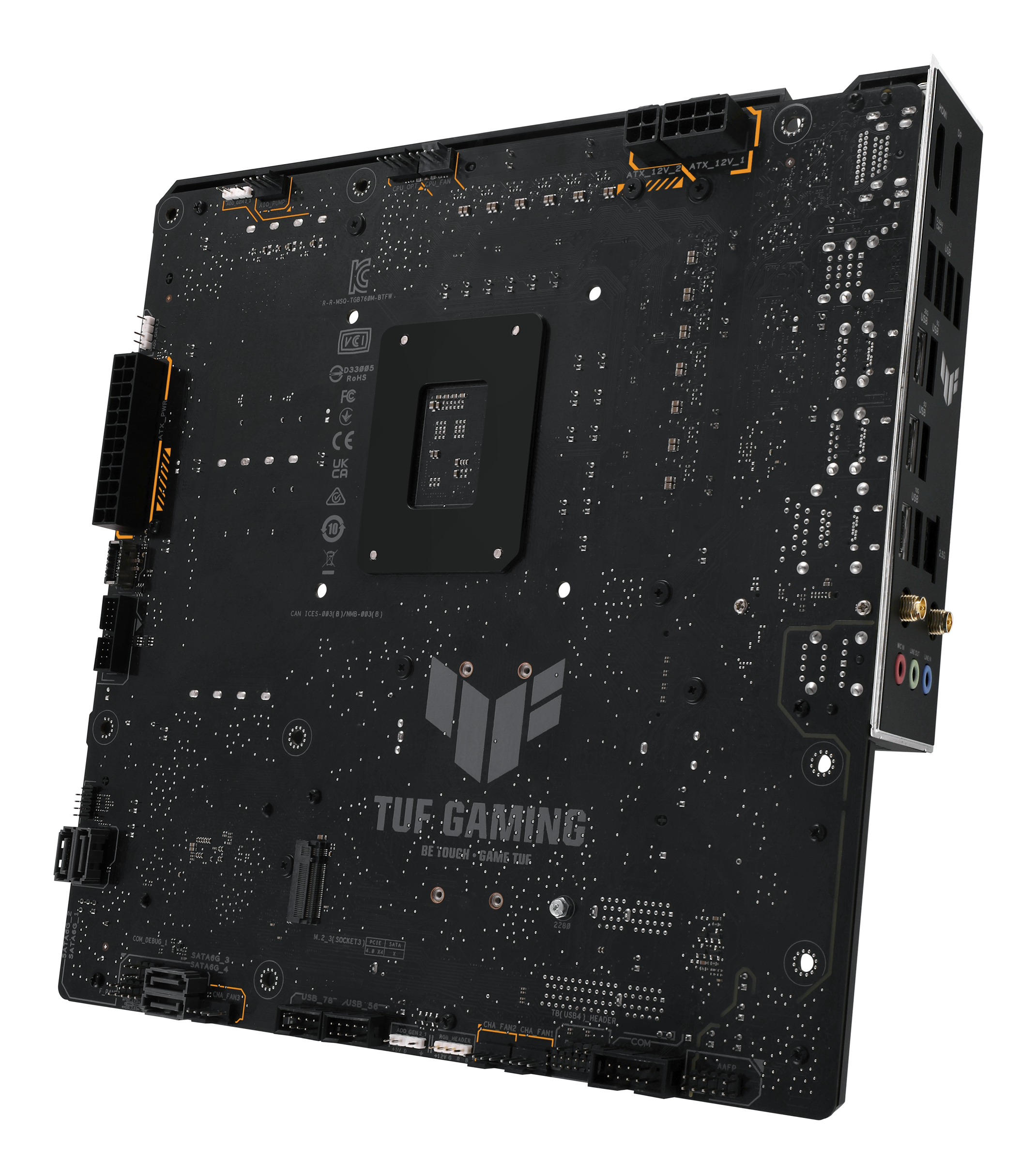ASUS TUF GAMING B760M-BTF WIFI - Motherboard - micro ATX - LGA1700-Sockel - B760 Chipsatz - USB 3.2 Gen 1, USB 3.2 Gen 2, Ansicht 4