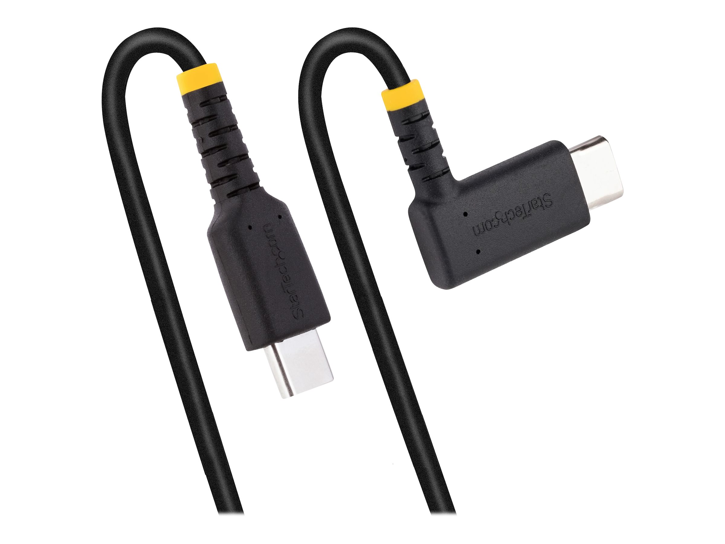 StarTech.com 1 m USB-C Ladekabel Mit Winkelstecker und 60W PD - Robust - USB-Kabel - USB-C (M)