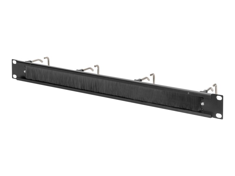 DIGITUS Kabelrangierpanel mit Stahlbügeln und Bürstenleiste für 482,6 mm (19)-Schränke, 1HE, Ansicht 3