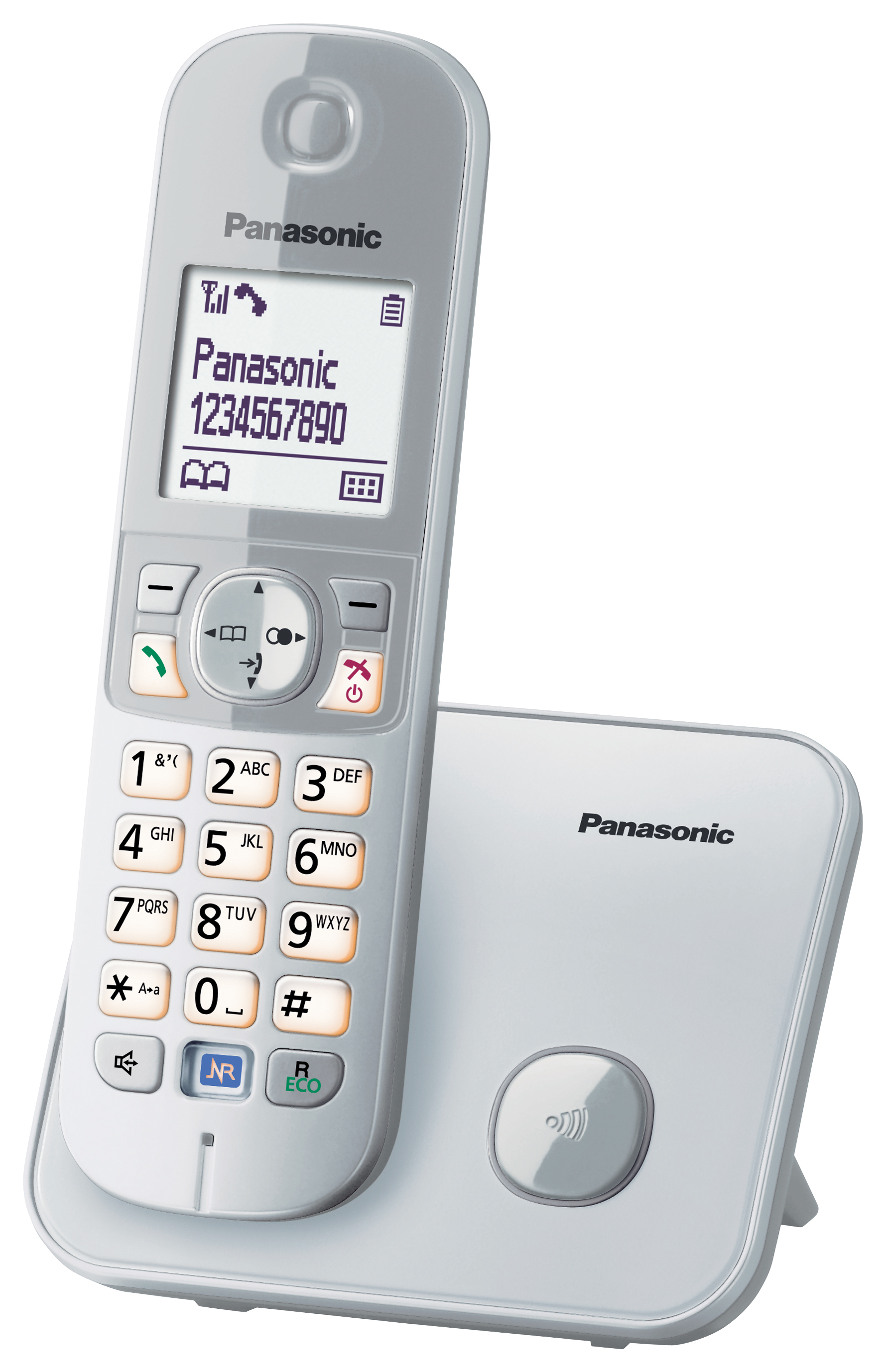 Panasonic KX-TG6811 Trådløs telefon Ingen nummervisning Sølv
