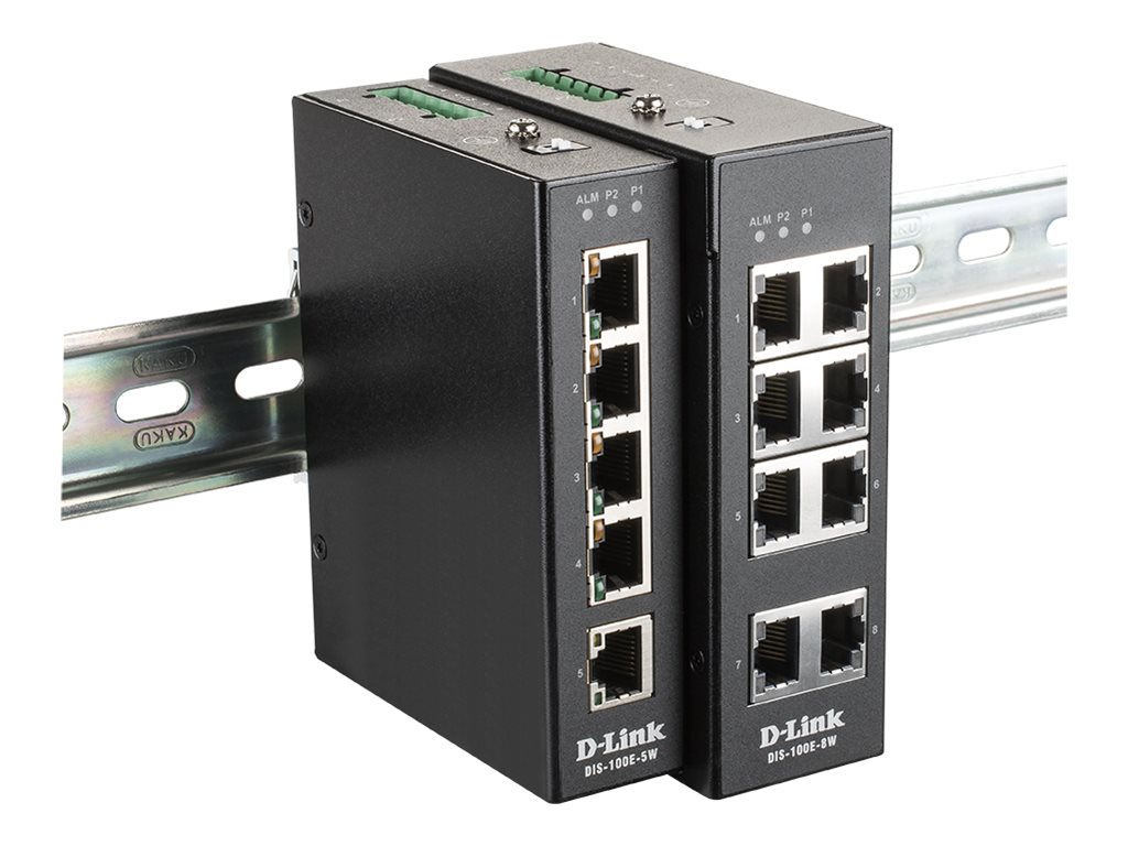 D-Link DIS 100E-5W - Switch - unmanaged - 5 x