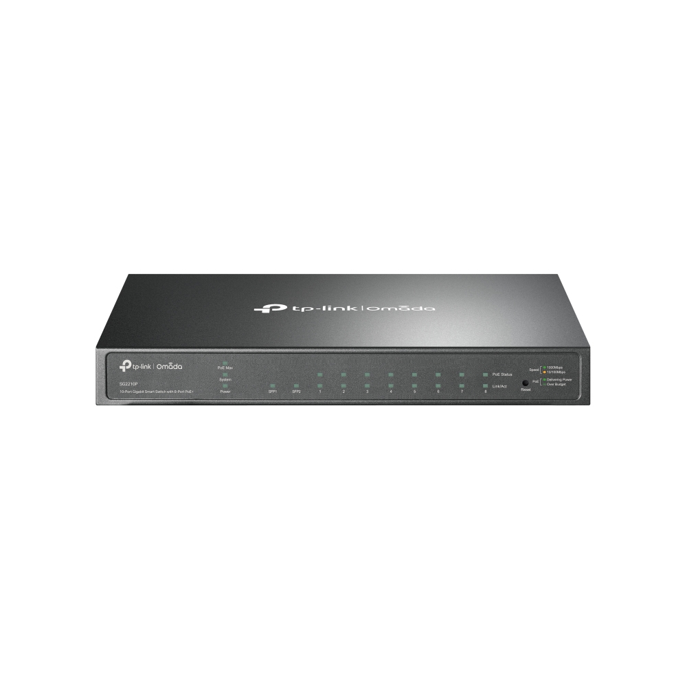 TP-LINK TL-SG2210P 8-Port Gigabit Smart PoE Switch with 2 SFP Slots - Switch - managed - 8 x 10/100/1000, Ansicht 2