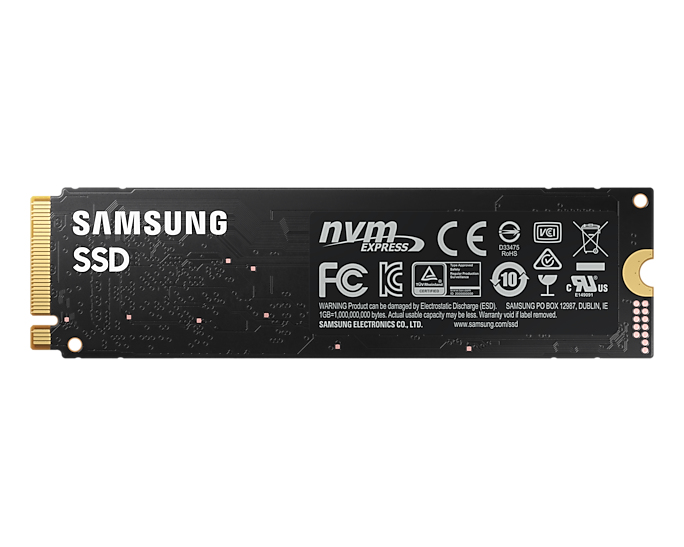 Samsung 980 MZ-V8V250BW - SSD - verschlüsselt - 250 GB - intern - M.2 2280 - PCIe 3.0 x4 (NVMe), Ansicht 2
