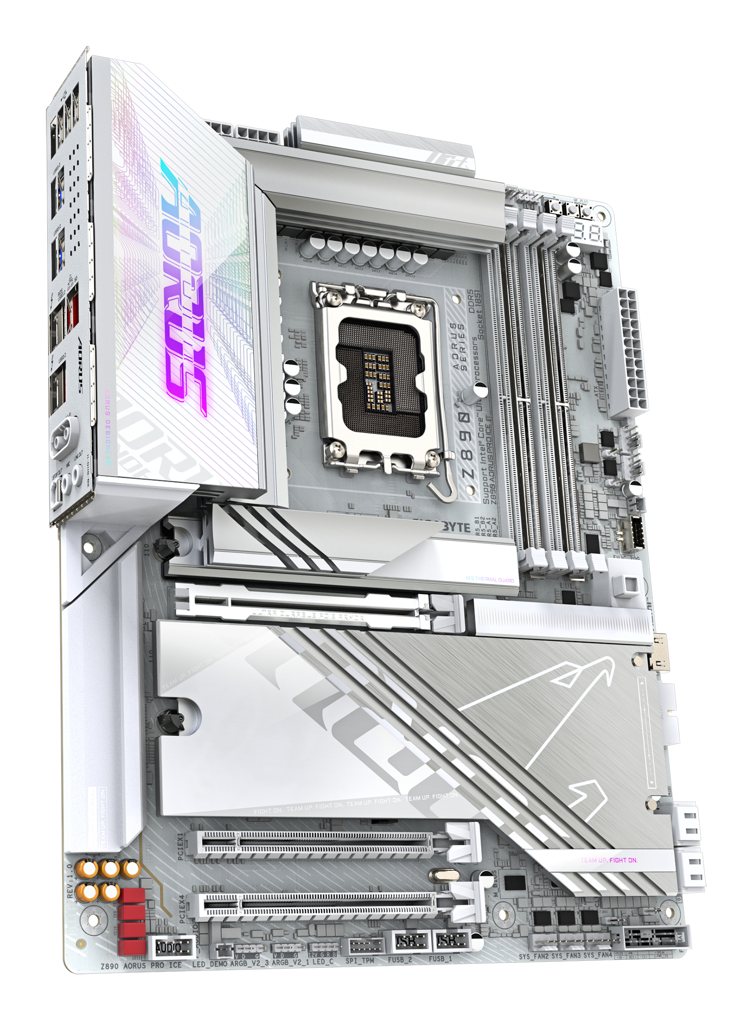 Gigabyte AORUS Z890 PRO ICE - Motherboard - ATX - LGA1851-Sockel - Z890 Chipsatz - USB4, USB 3.2 Gen 2, USB 3.2 Gen 1, Ansicht 4