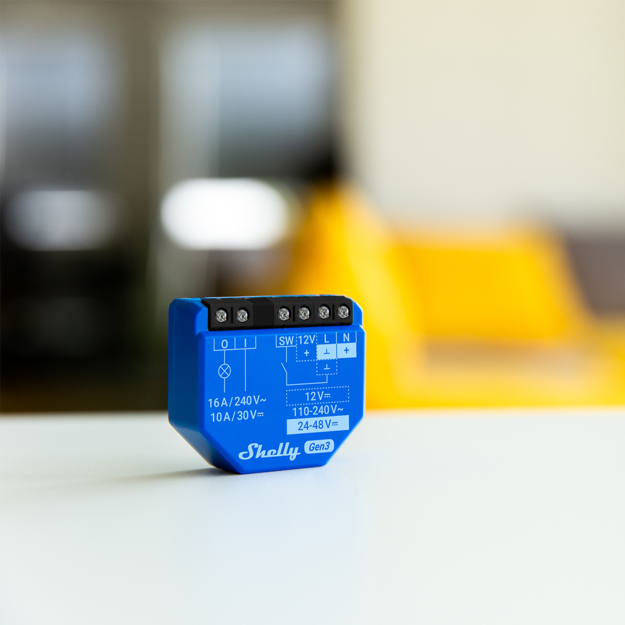 Shelly · Unterputz·1 Gen3· Relais· max 16A· 1 Kanal· WLAN· BT - HTTPS - UDP, Ansicht 2