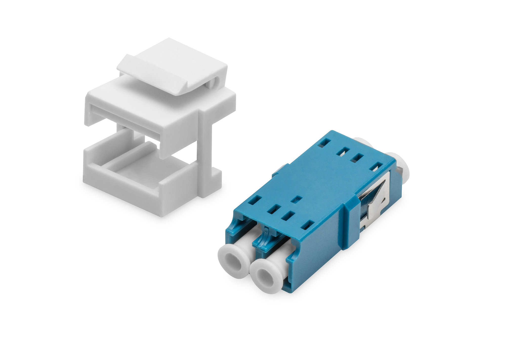DIGITUS LWL-LC/LC-Duplex-Kupplung, Singlemode, Keystone-Modul, Ansicht 4
