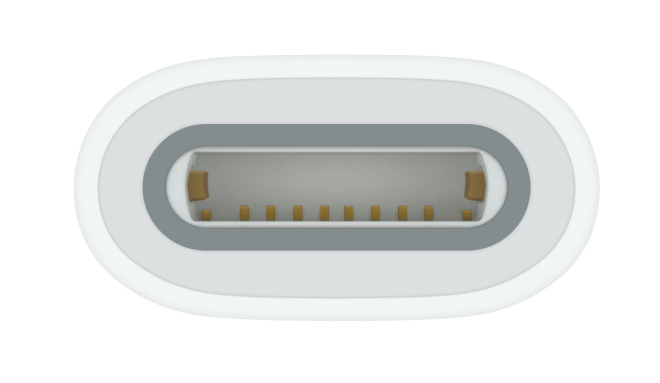 Apple Lightning Adapter - 24 pin USB-C weiblich zu Lightning weiblich - für 10.9-inch iPad (10. Generation), Ansicht 2