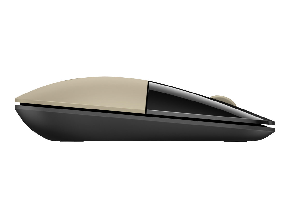 HP Z3700 - Maus - Blaue LED - kabellos - 2.4 GHz - kabelloser Empfänger (USB) - Gold, Ansicht 5