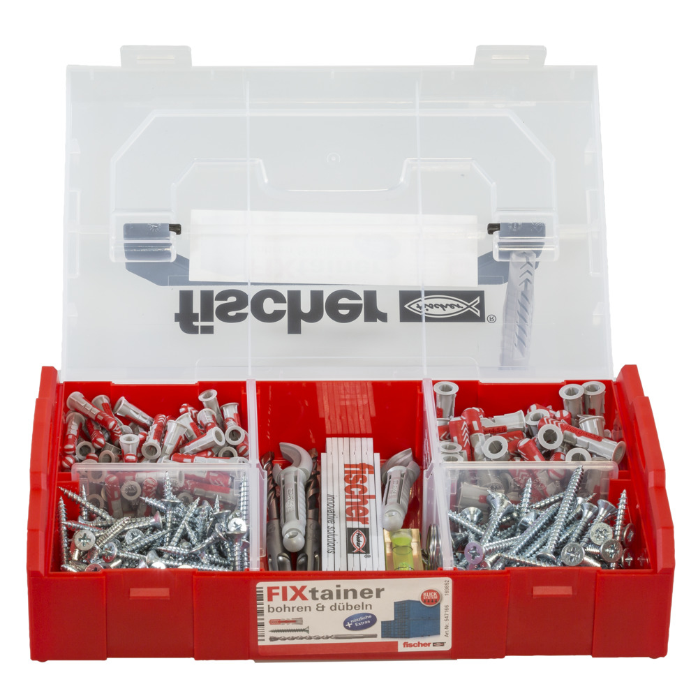 fischer FIXtainer 306 - Schrauben- & Dübelsatz - Beton - Grau - 150 Stück(e) - Box, Ansicht 2