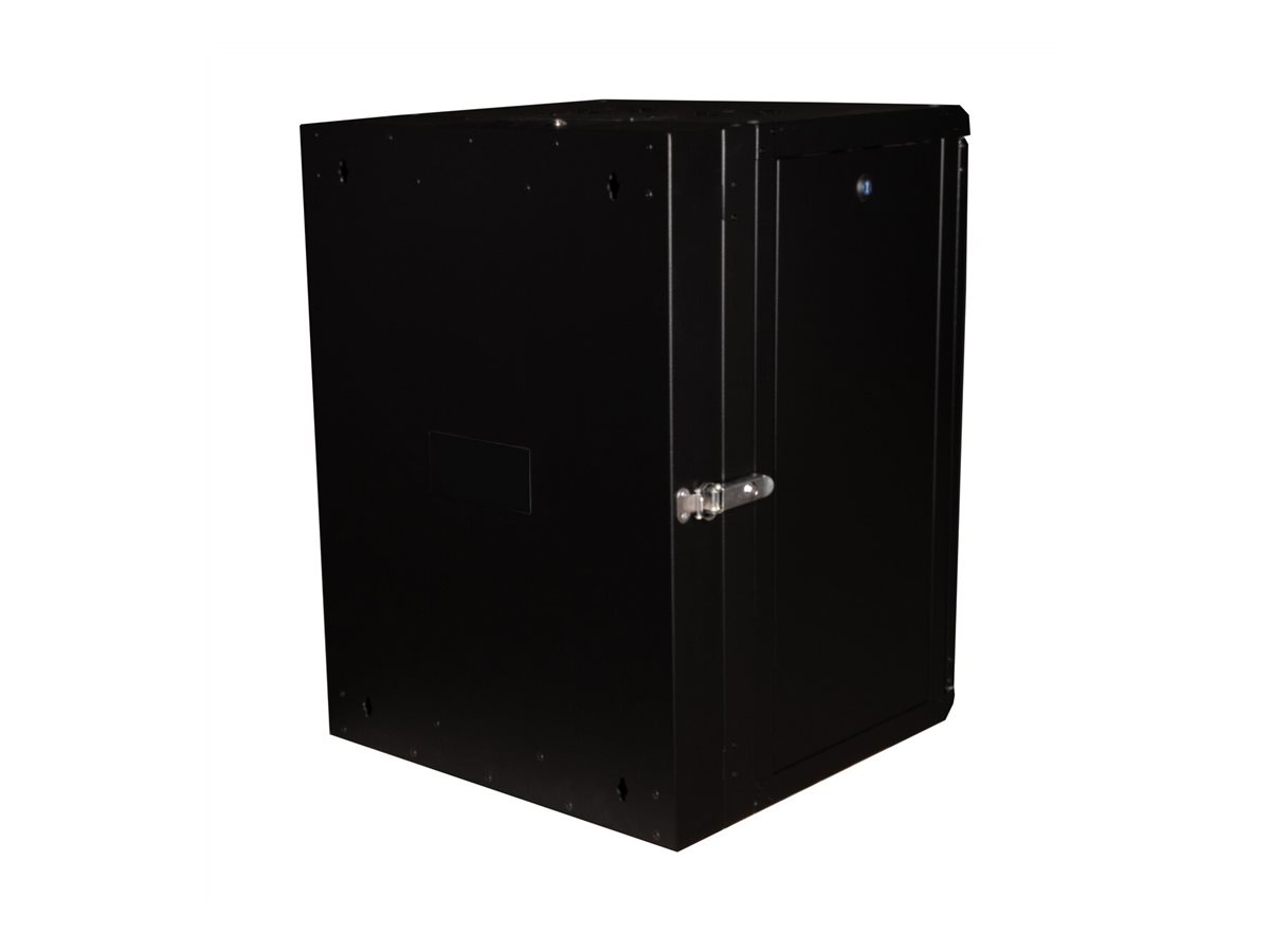 ROLINE Pro - Gehäuse - geeignet für Wandmontage - RAL 9005 Jet Black - 16U - 48.3 cm (19)